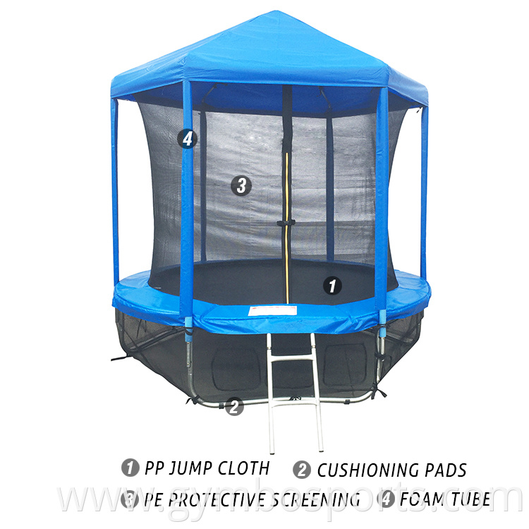 Popular 6-10FT Outdoor Whole Body Fitness Fabric Tent Trampoline